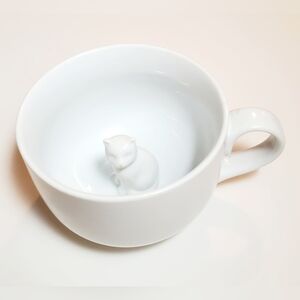 Cat In A Mug 20 oz Sagaform Ceramic Mug with Handle